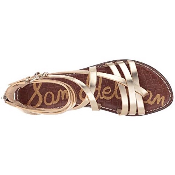 gold dress sandals flat